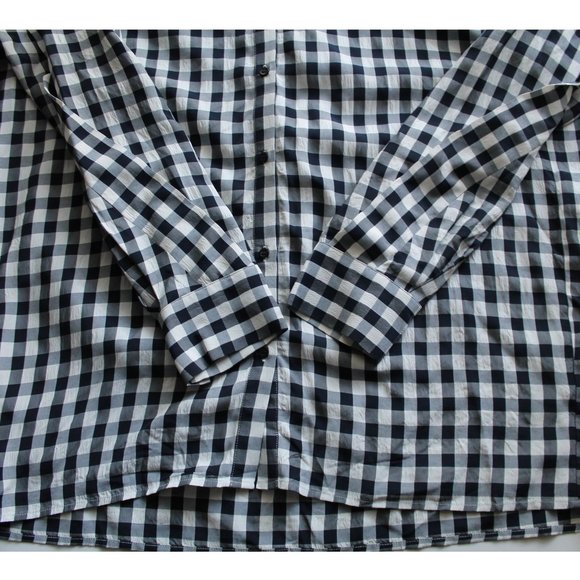 Maje Ruffled-Trim Checked Woven Shirt In Carreaux / Size 1 / Small Blouse - Picture 9 of 11